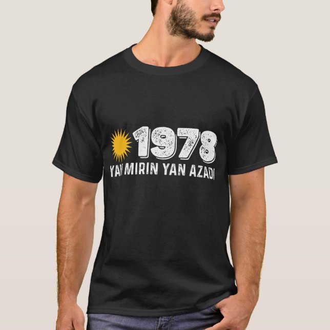 Camiseta Curdistão 1978 Yan Mirin Ya Azadi (Frente)