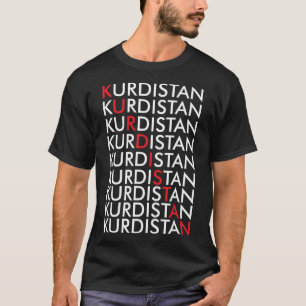 Camiseta Curdistão Retro Kurden Erbil no Iraque