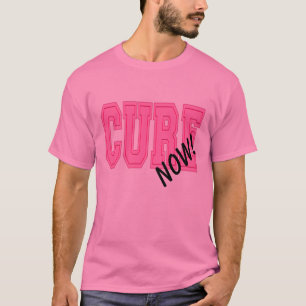 Camiseta Cure Agora! Conscientização do Câncer de Mama