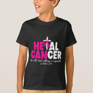 Camiseta Cure o Câncer Acredite em Deus Cristão Câncer de M