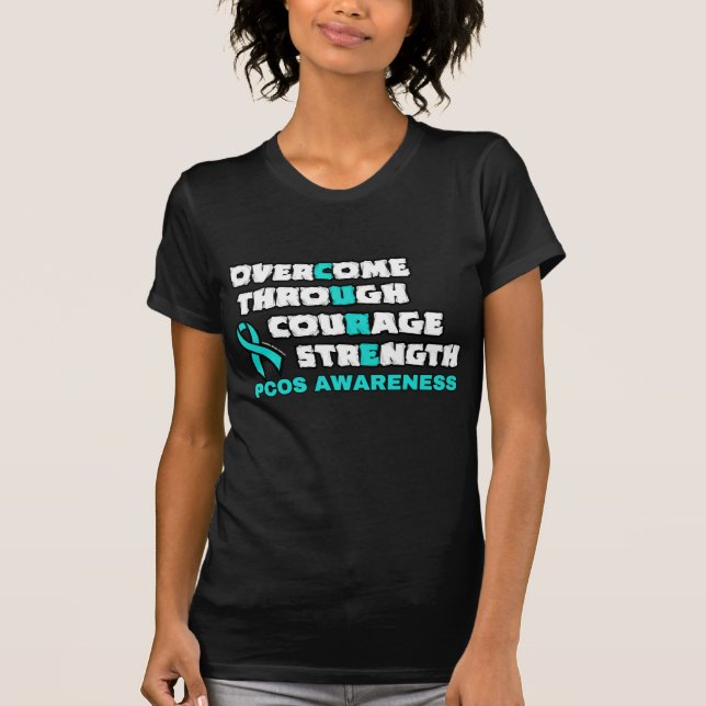 CAMISETA CURE...PCOS (Frente)