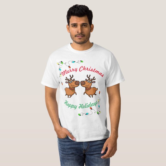 Camiseta Cure Reindeer - Teto de Natal (Frente Completa)