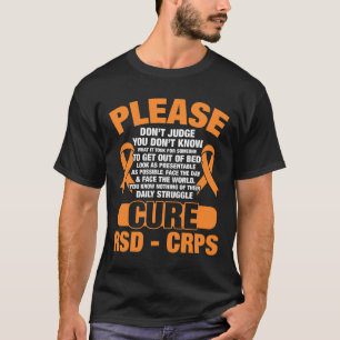 Camiseta Cure Rsd Crps Suporta Sensibilização De Rsd Crps