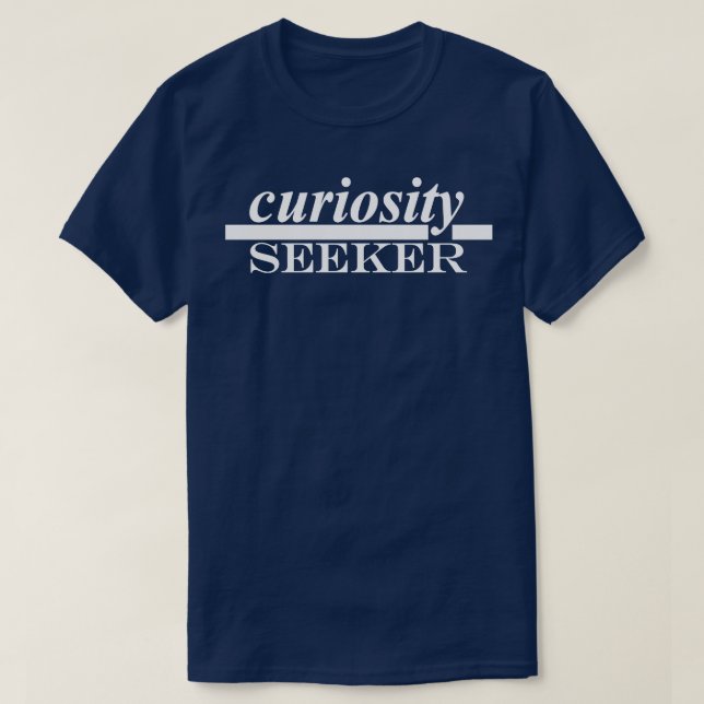 Camiseta curiosidade (Frente do Design)
