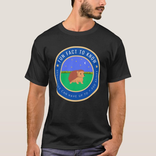 Camiseta Curiosidade sobre ouriços-cacheiros (Frente)