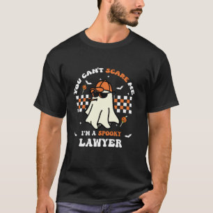 Camiseta Curioso advogado de Halloween Shirt com Fantasma e