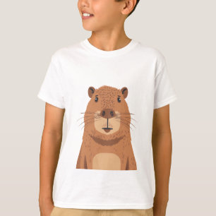 Camiseta Curioso Capybara Portrait