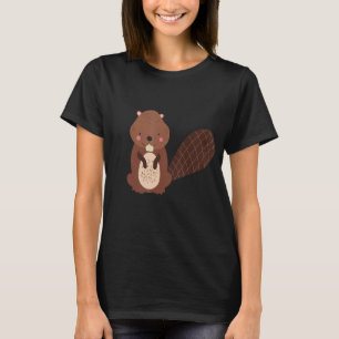 Camiseta Curioso castor para crianças