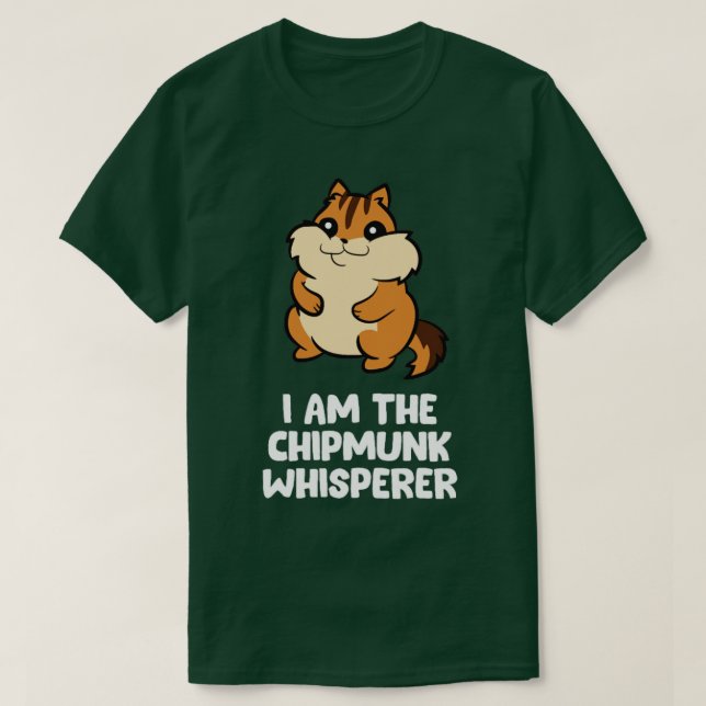 Camiseta Curioso Chipmunk Whperer Eu Sou O Chipmunk (Frente do Design)