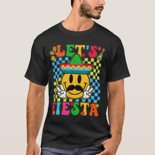 Camiseta Curioso Cinco De Mayo Checkered Fiesta Sorria M