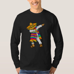 Camiseta Curioso Dabbing mexicano Poncho Cinco De Mayo Cost