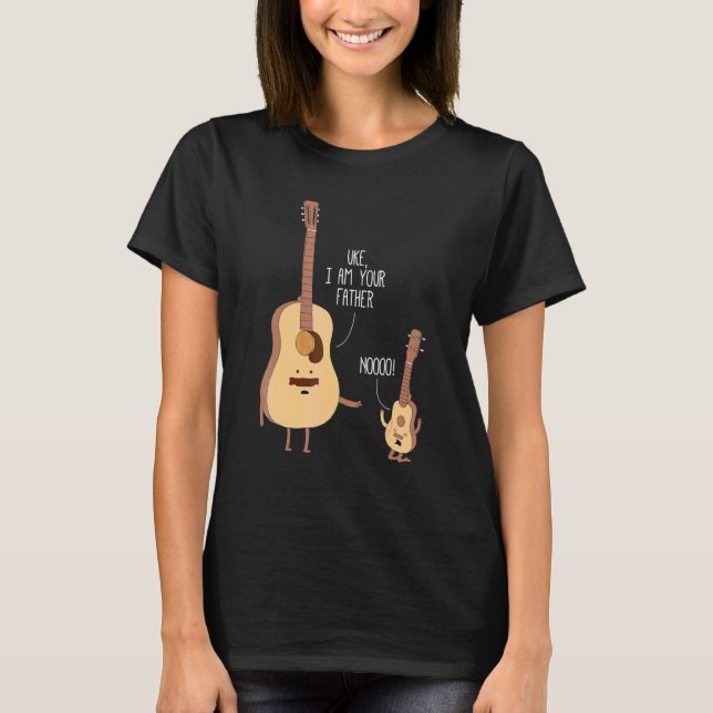 Camiseta Curioso Eu Sou Seu Pai Ukulele Guitar Music (Frente)