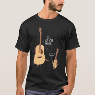 Camiseta Curioso Eu Sou Seu Pai Ukulele Guitar Music
