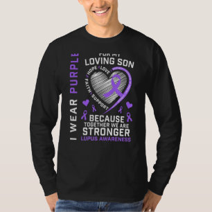 Camiseta Curioso Eu Visto Roxo Para O Meu Filho Lupus Sensi
