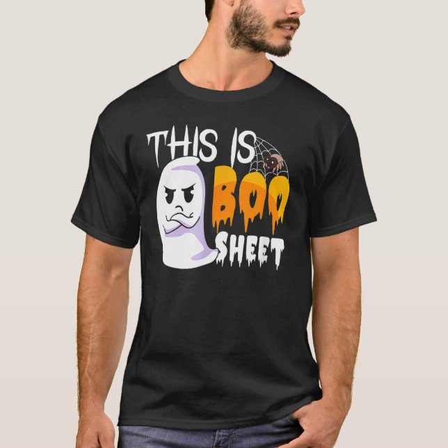 Camiseta Curioso Isto É A Folha De Boo Dia das Bruxas, Fest (Frente)