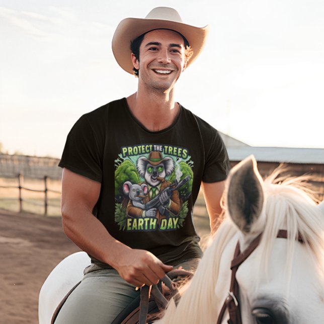 Camiseta Curioso Koala Duo: Sessão de Fumar (Criador carregado)