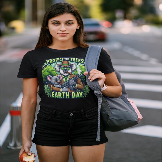 Camiseta Curioso Koala Duo: Sessão de Fumar (Criador carregado)