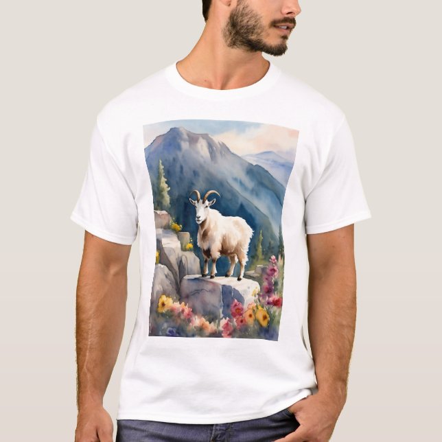Camiseta "Curioso Levantamento dos Caprinos de Montanha" (Frente)