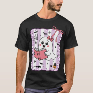 Camiseta Curioso Livro Fantasma Lendo O Dia das Bruxas