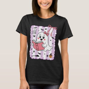 Camiseta Curioso Livro Fantasma Lendo O Dia das Bruxas