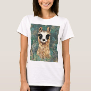 Camiseta Curioso Llama T-Shirt Divertido - Desenho