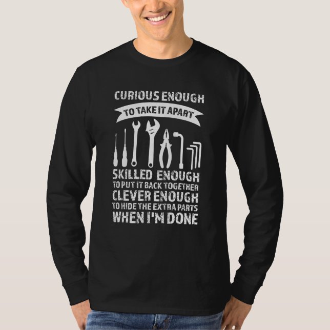 Camiseta Curioso O Suficiente Leva-O Para O Lado De Jo Mecâ (Frente)