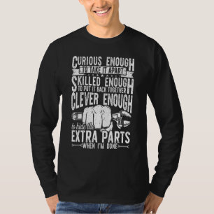 Camiseta Curioso o Suficiente Para Desmontá-lo Carros Antig
