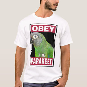 Camiseta Curioso periquito de Cabeça Dusky - Arte de Pássar