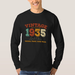 Camiseta Curioso presente de aniversário de 90 anos de 1935