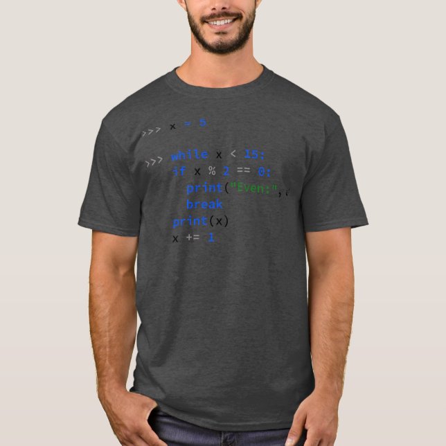 Camiseta Curioso Python Coding Código do Pai Python Padre G (Frente)