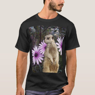 Camiseta Curioso Sangue: Meerkat Entre As Visitas Roxas