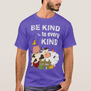 Camiseta Curioso seja gentil com todo tipo de vegetariano A