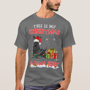 Camiseta Curioso Terrier Escocês No Natal Da Neve Pajama