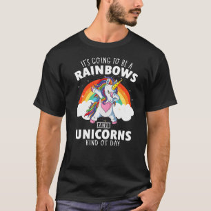Camiseta Curioso Unicórnio Para Mulheres Crianças Vintage D