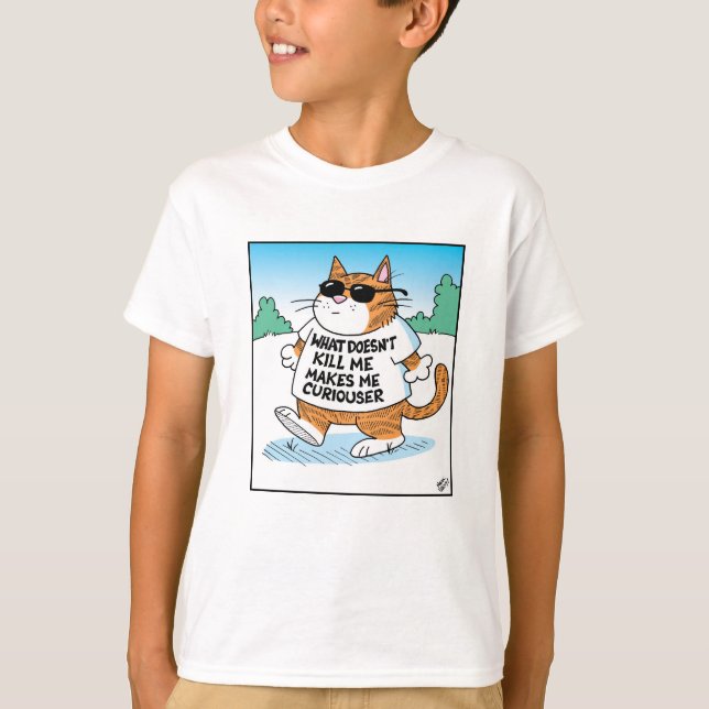 Camiseta Curious Cat (Frente)