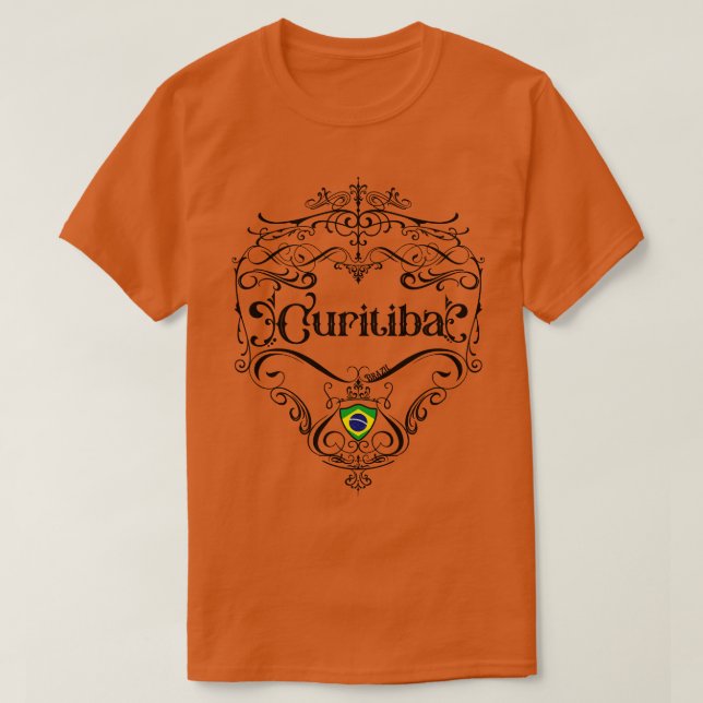 Camiseta Curitiba Vintage design (Frente do Design)