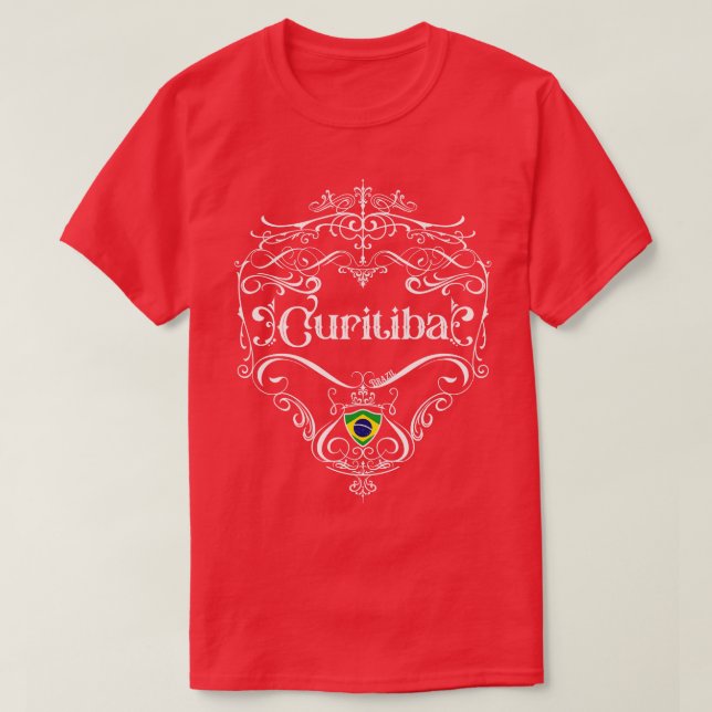 Camiseta Curitiba Vintage design 1 (Frente do Design)
