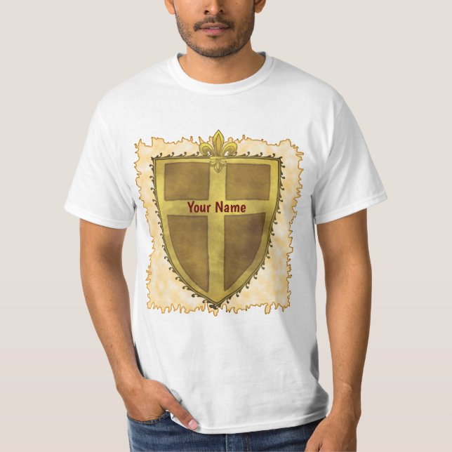 Camiseta Curl Fleur De Lis Shield (Frente)
