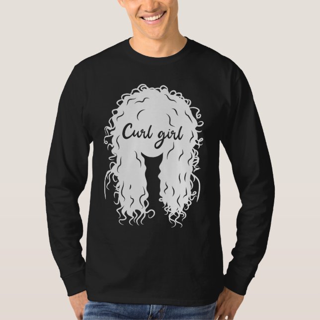 Camiseta Curl Girl Curly Afro Melanin (Frente)
