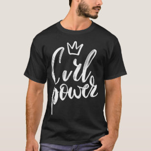 Camiseta Curl Power Cute Curly Hair Natural Curls Girl
