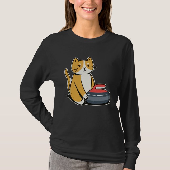 Camiseta Curler Cat I Cat Curling I Curling Player (Frente)