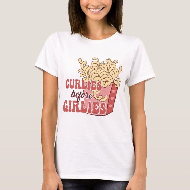 Camiseta Curlies Before Girlies (Frente)