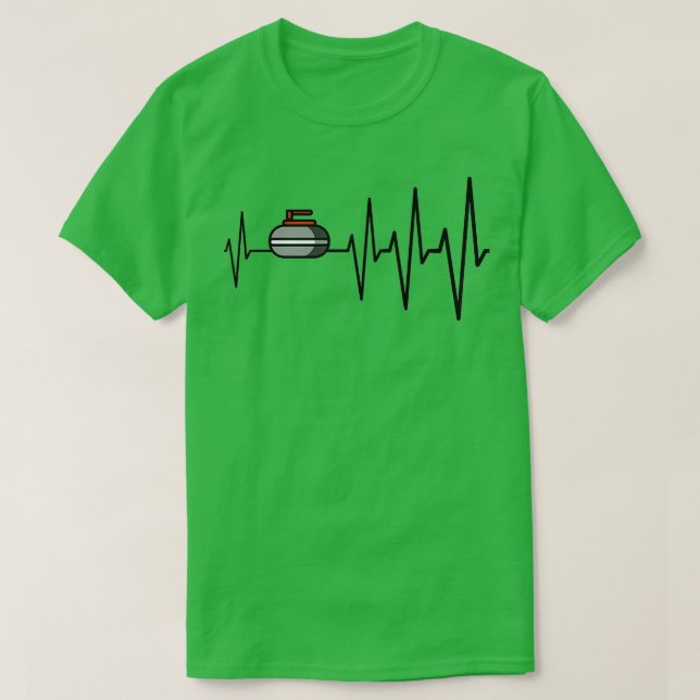 Camiseta Curling aumenta meu pulso (Frente do Design)