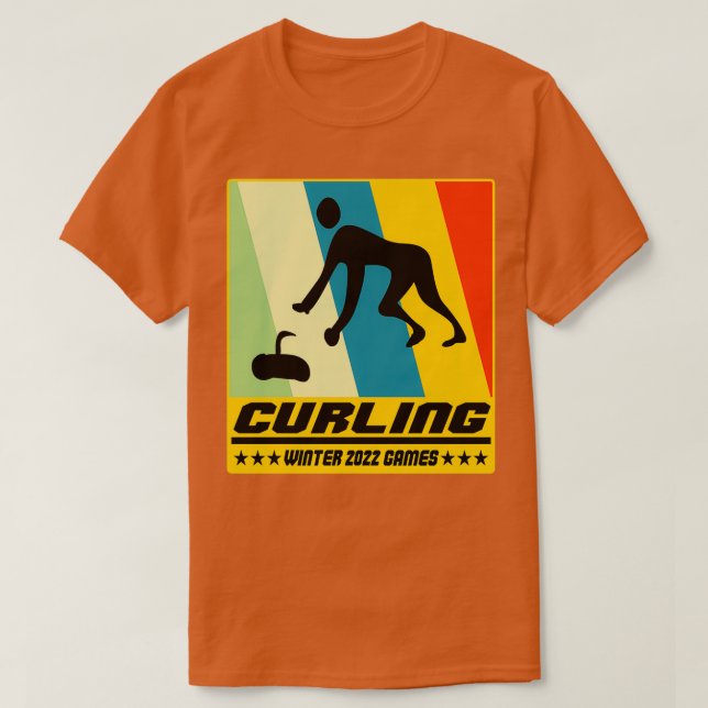 Camiseta Curling Beijing Winter Games 2022 Sports (Frente do Design)