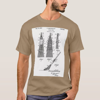 Camiseta Curling Broom Patent Art Vintage