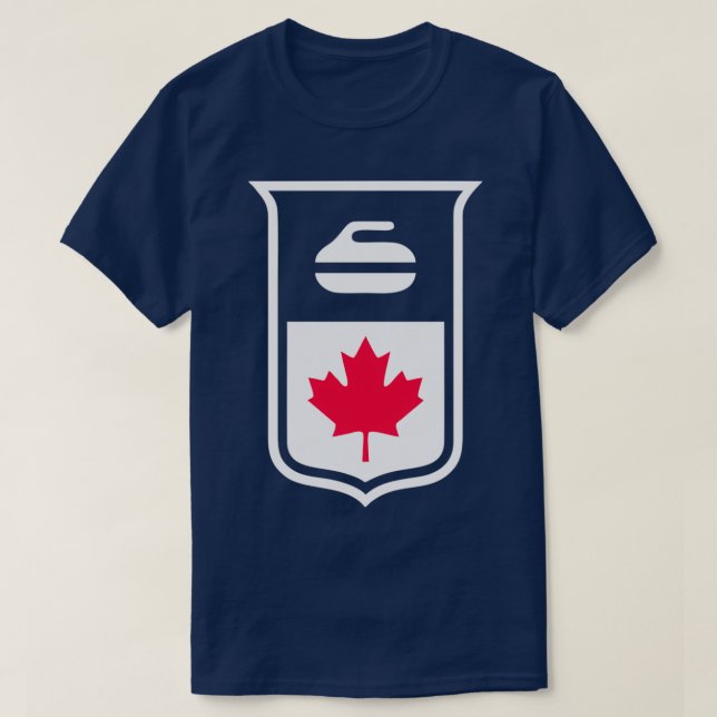 Camiseta Curling Canada Classic TSirt (Frente do Design)