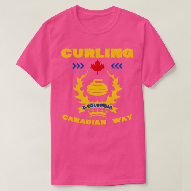 Camiseta Curling Canada way B Columbia (Frente do Design)