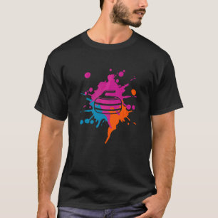Camiseta Curling Colorful Splash