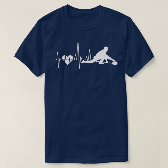 Camiseta Curling Curling Hearbeat (Frente do Design)
