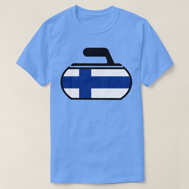 Camiseta Curling da Finlândia (Frente do Design)